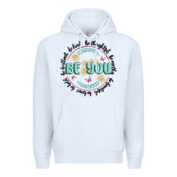 White be you inspiration Premium Hoodie - MaliasSmallBusiness