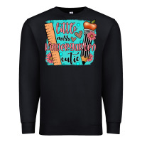 Black little miss kindergarten cutie Premium Sweatshirt - JahusDesignShop
