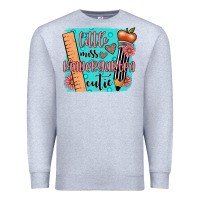 Heather Grey little miss kindergarten cutie Premium Sweatshirt - JahusDesignShop