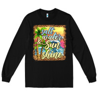 Black salt water and sunshine Long Sleeve Tee - texasbilliewilder