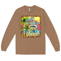 Toasted Coconut salt water and sunshine Long Sleeve Tee - texasbilliewilder