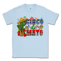 Dusty Blue cinco de mayo cactus Classic Tee - Zillion Design Studio