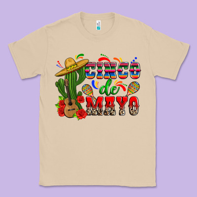Cinco De Mayo Cactus Classic Tee Designed By Zillion Design Studio