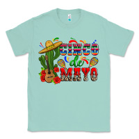 Seafoam cinco de mayo cactus Classic Tee - Zillion Design Studio
