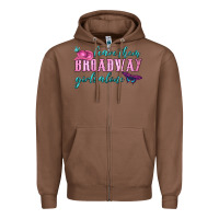 Chestnut leave them broadway girls alone Zipper Hoodie - HRA Design Shop