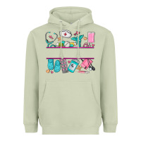 Matcha nurse elements with costom name Heavyweight Hoodie - AdoDesignShop