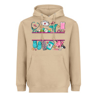 Mushroom nurse elements with costom name Heavyweight Hoodie - AdoDesignShop
