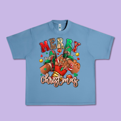 Merry Christmas Black Girl Sneakers Urban Heavy Tee Designed By Ranaportraitstore