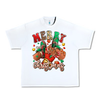 White Merry Christmas black girl sneakers Urban Heavy Tee - RanaPortraitStore