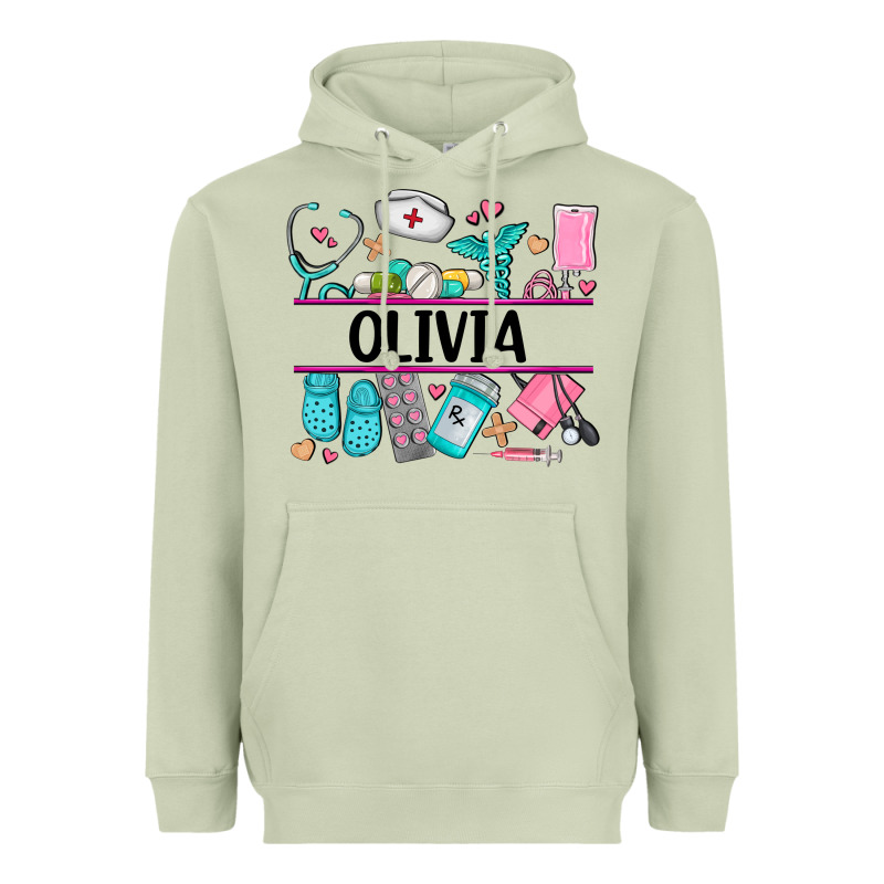 Nurse Elements With Costom Name Heavyweight Hoodie by AdoDesignShop | Teevron