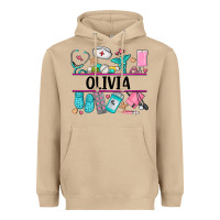 Mushroom nurse elements with costom name Heavyweight Hoodie - AdoDesignShop