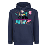 Navy nurse elements with costom name Heavyweight Hoodie - AdoDesignShop