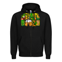 Black bad boozy st patricks Zipper Hoodie - FaDigitalArtStudio
