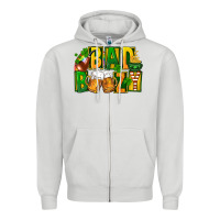 Dove Grey bad boozy st patricks Zipper Hoodie - FaDigitalArtStudio