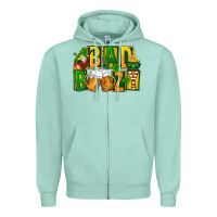 Seafoam bad boozy st patricks Zipper Hoodie - FaDigitalArtStudio