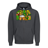 Smoke bad boozy st patricks Zipper Hoodie - FaDigitalArtStudio