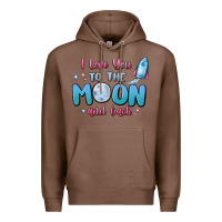 Chestnut i love you to the moon and back Premium Hoodie - MaliasSmallBusiness