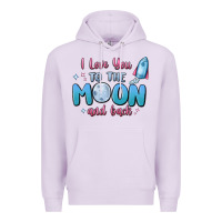 Lilac i love you to the moon and back Premium Hoodie - MaliasSmallBusiness