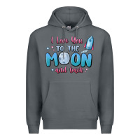 Rock i love you to the moon and back Premium Hoodie - MaliasSmallBusiness