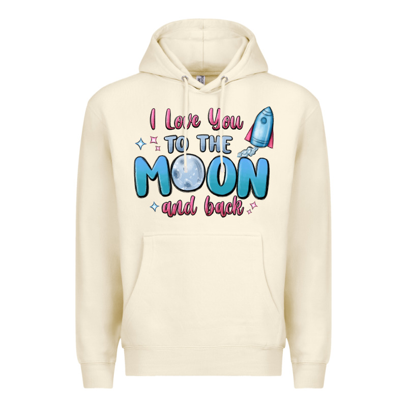 I Love You To The Moon And Back Premium Hoodie by MaliasSmallBusiness | Teevron