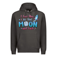 Smoke i love you to the moon and back Premium Hoodie - MaliasSmallBusiness