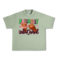 Oil Green Naturally unbothered afro nails Urban Heavy Tee - RanaPortraitStore