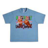 Pebble Blue Naturally unbothered afro nails Urban Heavy Tee - RanaPortraitStore