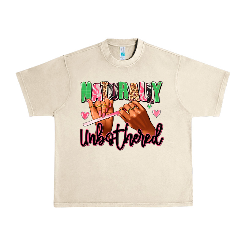 Naturally Unbothered Afro Nails Urban Heavy Tee by RanaPortraitStore | Teevron