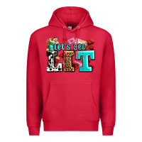 Cardinal valentines day lets get lit Premium Hoodie - AdoDesignShop
