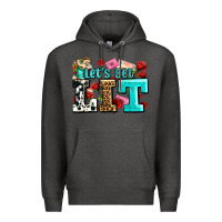 Charcoal Heather valentines day lets get lit Premium Hoodie - AdoDesignShop