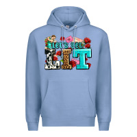 Colony Blue valentines day lets get lit Premium Hoodie - AdoDesignShop