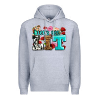Heather Grey valentines day lets get lit Premium Hoodie - AdoDesignShop