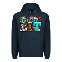 Navy valentines day lets get lit Premium Hoodie - AdoDesignShop
