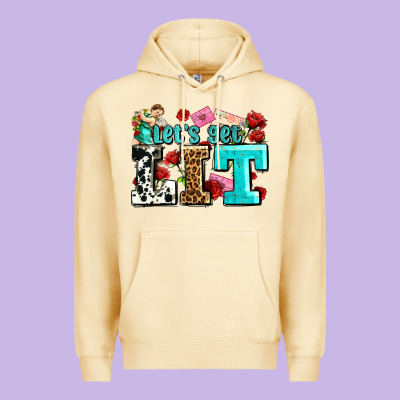 Valentines Day Lets Get Lit Premium Hoodie Designed By Adodesignshop