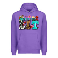 Purple valentines day lets get lit Premium Hoodie - AdoDesignShop