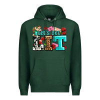 Sports Green valentines day lets get lit Premium Hoodie - AdoDesignShop