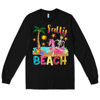 Black salty beach Long Sleeve Tee - texasbilliewilder