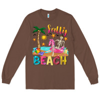 Chestnut salty beach Long Sleeve Tee - texasbilliewilder