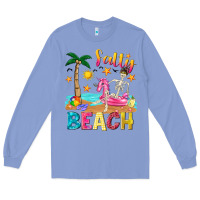 Colony Blue salty beach Long Sleeve Tee - texasbilliewilder