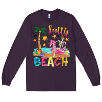 Plum salty beach Long Sleeve Tee - texasbilliewilder