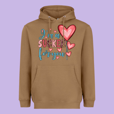 I'm A Sucker For You Heavyweight Hoodie Designed By Jahusdesignshop