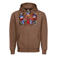Chestnut Oh my stars chicken 4th of july Zipper Hoodie - CowGirlArtShop