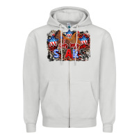 Oh My Stars Chicken 4th Of July Zipper Hoodie | Teevron