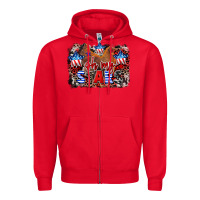 Red Oh my stars chicken 4th of july Zipper Hoodie - CowGirlArtShop