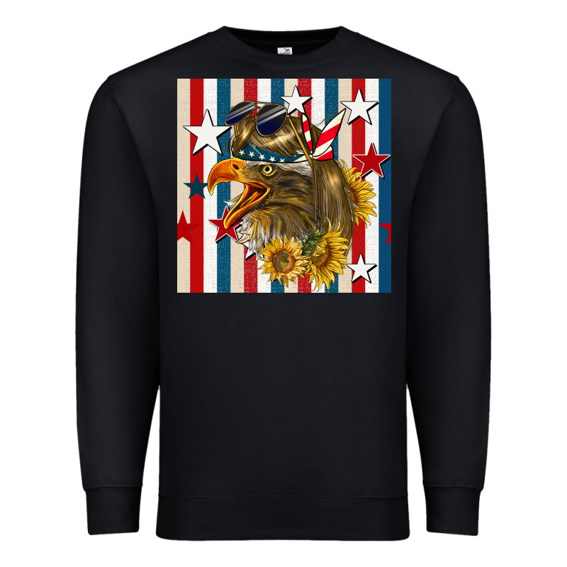 Mullet Eagle Seamless Pattern Premium Sweatshirt by BundleAndBundleShop | Teevron