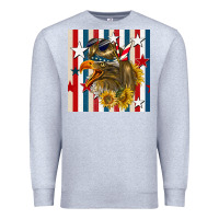 Heather Grey mullet eagle seamless pattern Premium Sweatshirt - BundleAndBundleShop