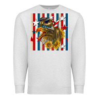 Oatmeal Heather mullet eagle seamless pattern Premium Sweatshirt - BundleAndBundleShop