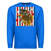 True Royal mullet eagle seamless pattern Premium Sweatshirt - BundleAndBundleShop