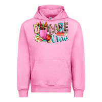 Fuchsia Pink daycare crew Urban Hoodie - NancyCooperArtShop
