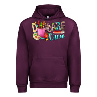 Mauve Wine daycare crew Urban Hoodie - NancyCooperArtShop